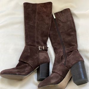 BCBG Tall Suede Boots, 3” Heels